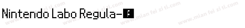 Nintendo Labo Regula字体转换